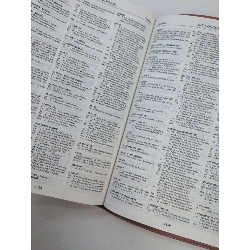 RARE🚨NEW SCOFIELD STUDY SYSTEM Oxford 1984 HolyBible Red Letter Concordance NIV